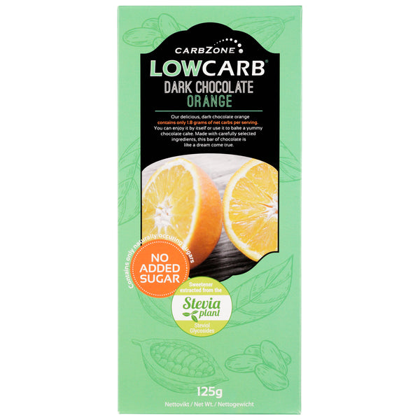 Low Carb® Tumma appelsiinisuklaa 125g